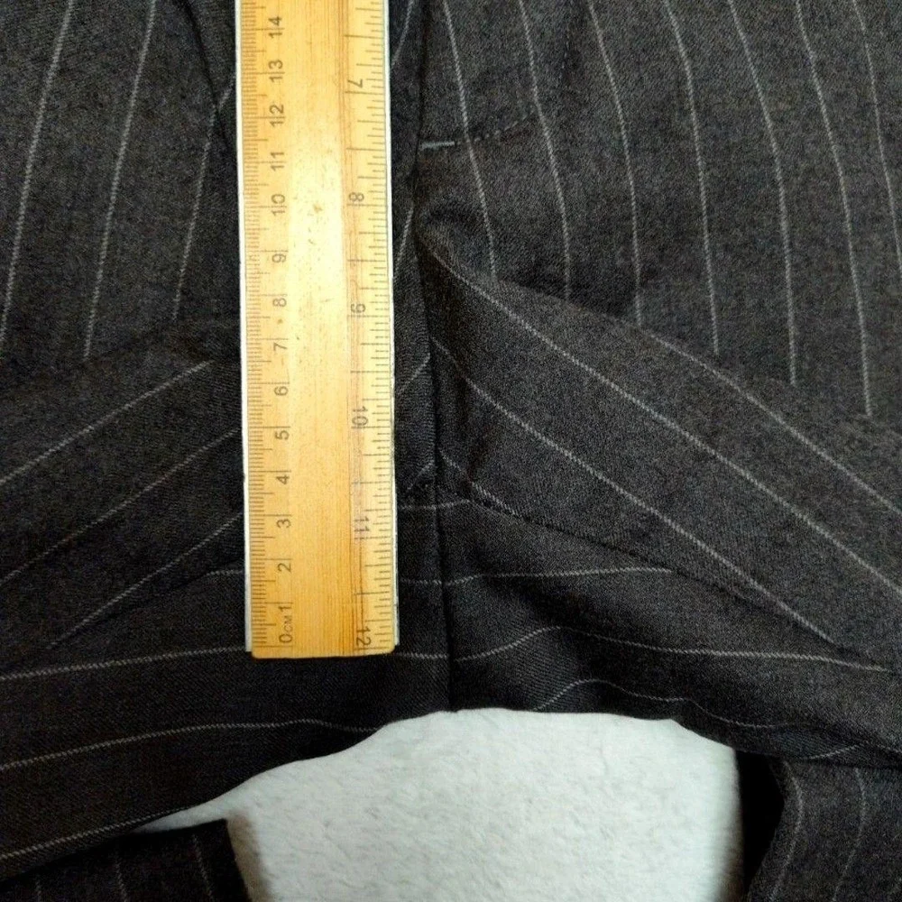 Banana Republic Pants Mens 33x34 Gray Slim Wool Tweed Tapered Dress Slacks Suit